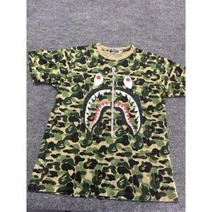 BAPE ABC Camo Shark Tee 'Green' Size M